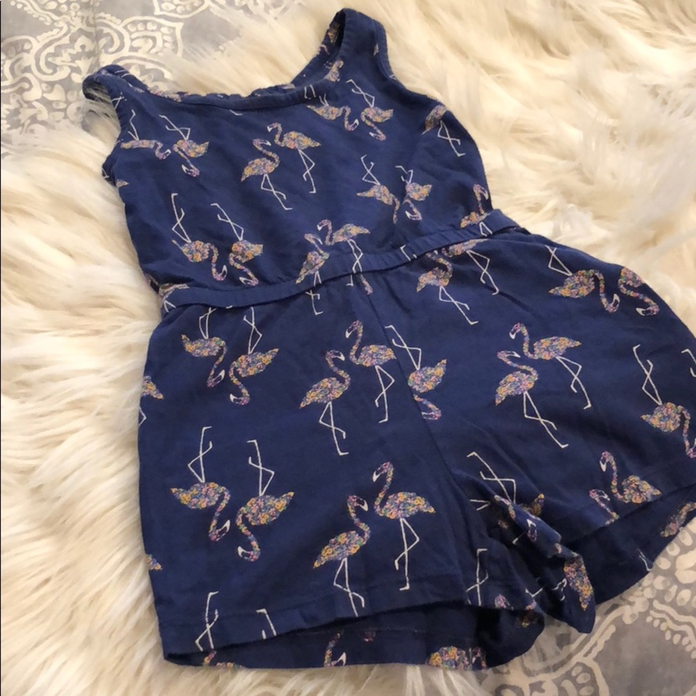 Girls blue romper
